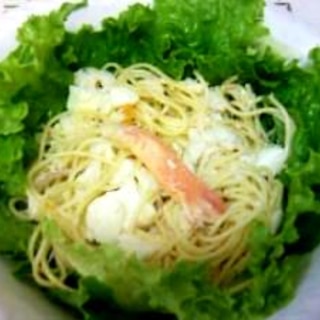 簡単☆かにサラダパスタ